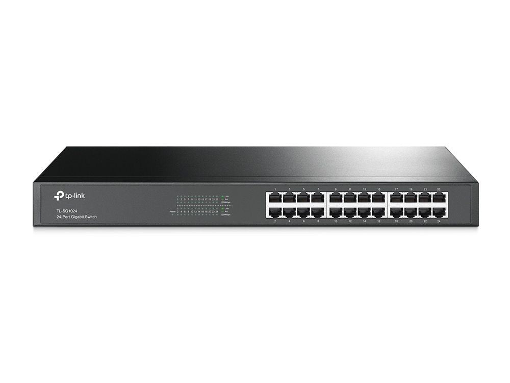 TP-Link TL-SG1024 switch di rete Non gestito L2 Gigabit Ethernet (10/100/1000) Nero [TL-SG1024]