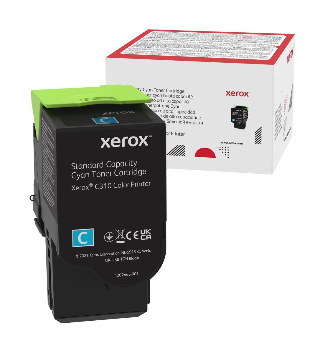 Xerox Cartuccia toner Ciano a Capacità standard da 2000 Pagine per Stampante a colori  C310/multifunzione a colori  C315 (006R04357) [006R04357]