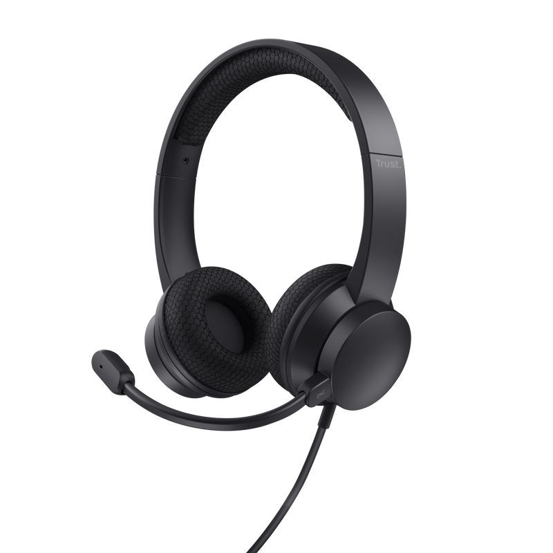 Trust Ayda Cuffie con microfono per PC USB-ENC - Nero [25089]