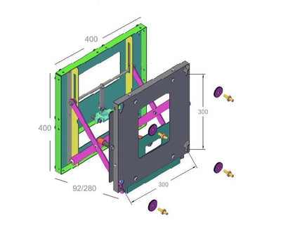ITB PM4650 Supporto per display espositivi 55,9 cm (22") Argento [PUSH4360]