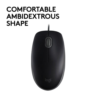 Logitech M110 Silent mouse Ufficio Ambidestro USB tipo A Ottico 1000 DPI [910-005508]