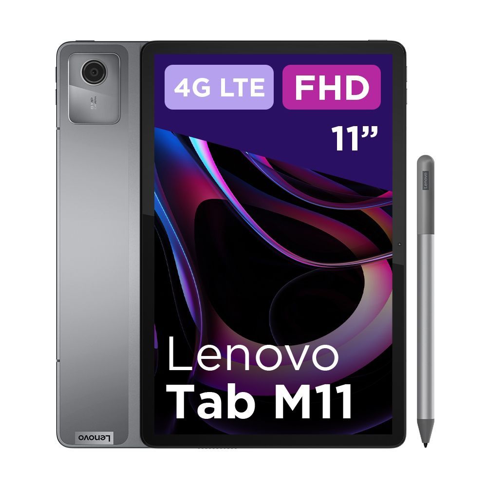 Lenovo Tab M11 TB330XU + Pen KTK G88 4GB 128GB LTE 10.95INCH 1920*1200 IPS 90Hz LUNA GREY ANDROID 13 [ZADB0034SE]
