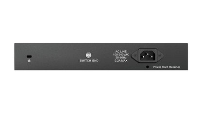D-Link DGS-1016D switch di rete Non gestito Gigabit Ethernet (10/100/1000) 1U Nero, Argento [DGS-1016D]