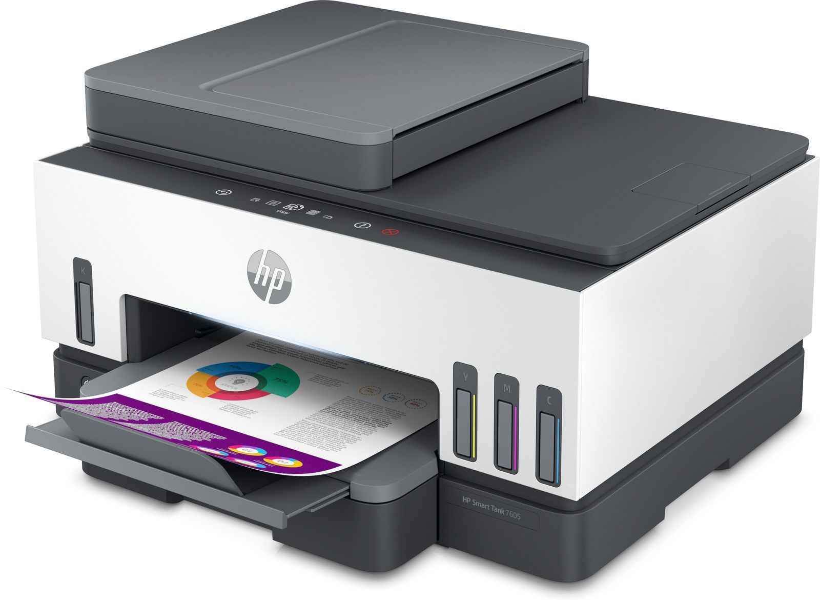 HP Smart Tank 7605 Wireless All-in-One Colore Stampante, Stampa fronte/retro; fotocopiatrice, scanner [28C02A#BHC]