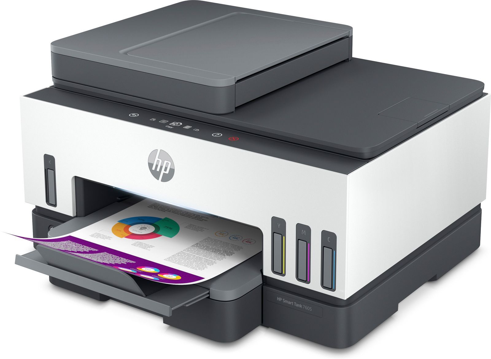 HP Smart Tank 7605 Wireless All-in-One Colore Stampante, Stampa fronte/retro; fotocopiatrice, scanner [28C02A#BHC]