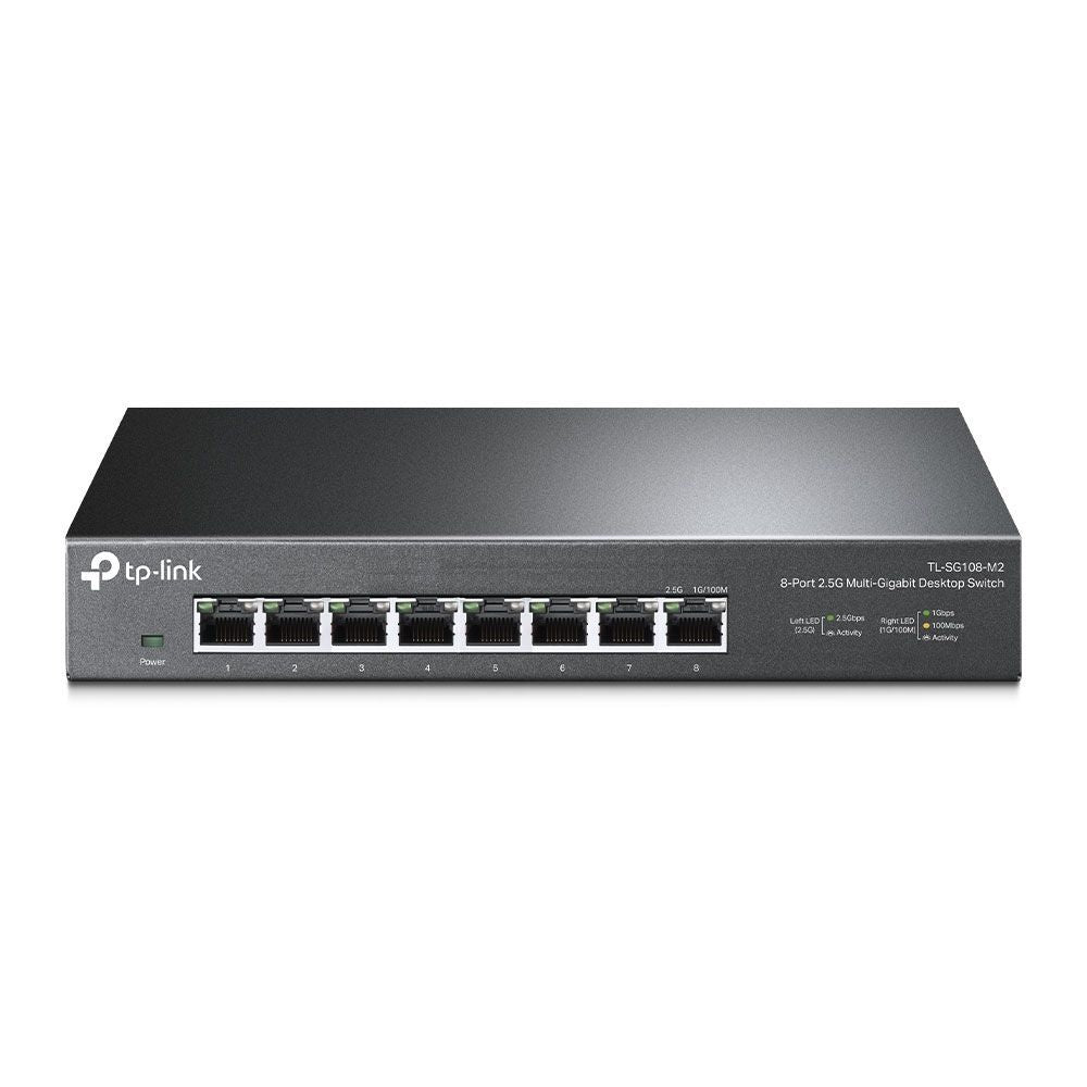 TP-Link TL-SG108-M2 switch di rete Non gestito 2.5G Ethernet (100/1000/2500) Nero [TL-SG108-M2]