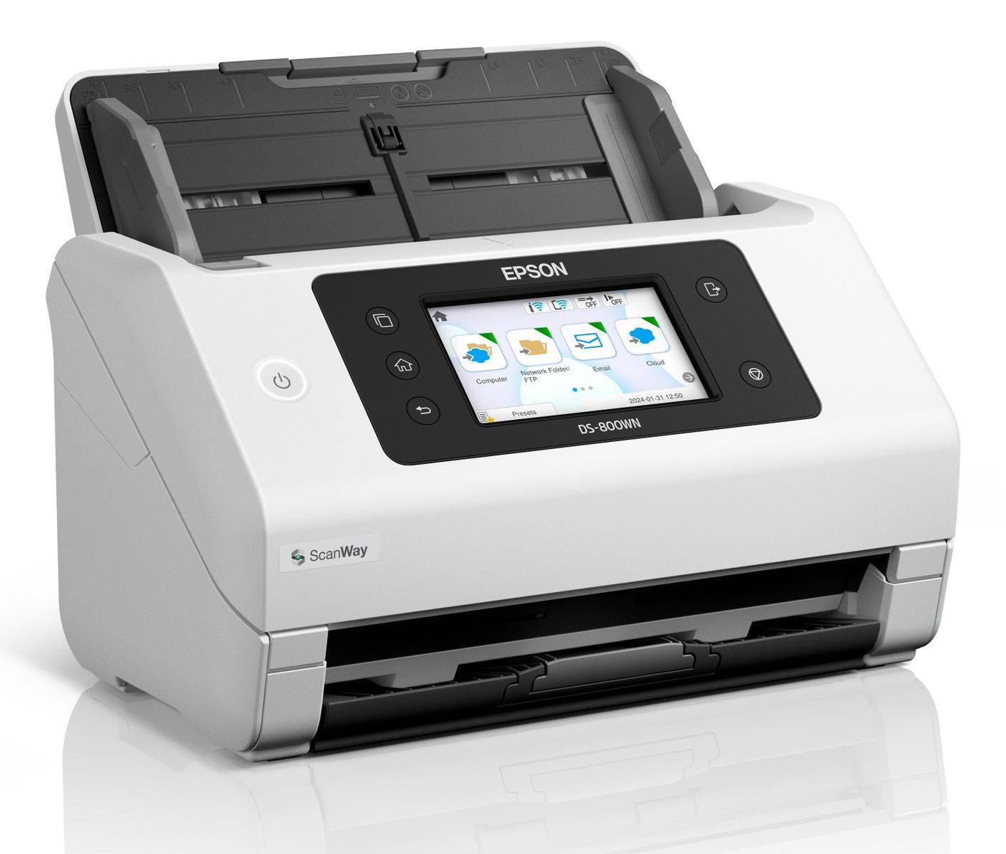 Epson WorkForce DS-800WN Scanner a foglio 600 x 600 DPI A4 Bianco [B11B275401]