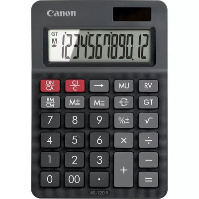 Canon AS-120 II calcolatrice Desktop Calcolatrice con display Nero [4722C002]