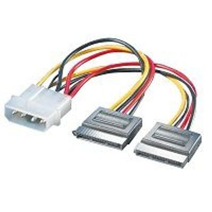 IGLOO ALIMENTAZIONE 2X SATA 15 PIN F 1X 4 PIN HDD [TC-60]