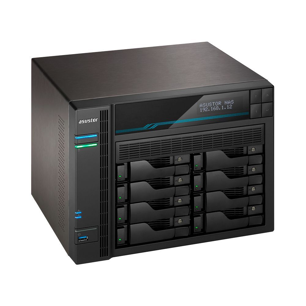 Asustor Lockerstor 10 AS6510T NAS Tower Intel Atom C3538 8 GB DDR4 0 TB ADM Nero [AS6510T]