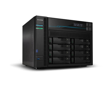 Asustor Lockerstor 10 AS6510T NAS Tower Intel Atom C3538 8 GB DDR4 0 TB ADM Nero [AS6510T]