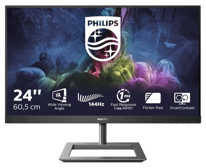 Philips E Line 242E1GAJ/00 LED display 60,5 cm (23.8") 1920 x 1080 Pixel Full HD LCD Nero, Cromo [242E1GAJ/00]