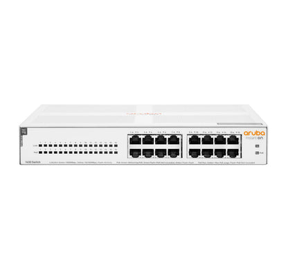 HPE Aruba Networking Aruba Instant On 1430 16G Class4 PoE 124W Non gestito L2 Gigabit Ethernet (10/100/1000) Supporto Power over Ethernet (PoE) 1U Bianco [R8R48A#ABB]