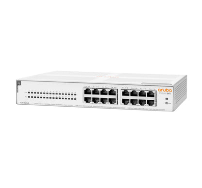 HPE Aruba Networking Aruba Instant On 1430 16G Class4 PoE 124W Non gestito L2 Gigabit Ethernet (10/100/1000) Supporto Power over Ethernet (PoE) 1U Bianco [R8R48A#ABB]