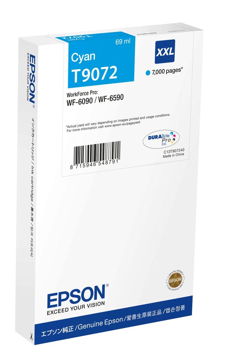 Epson C13T90724N cartuccia d'inchiostro 1 pz Originale Resa extra elevata (super) Ciano [C13T90724N]