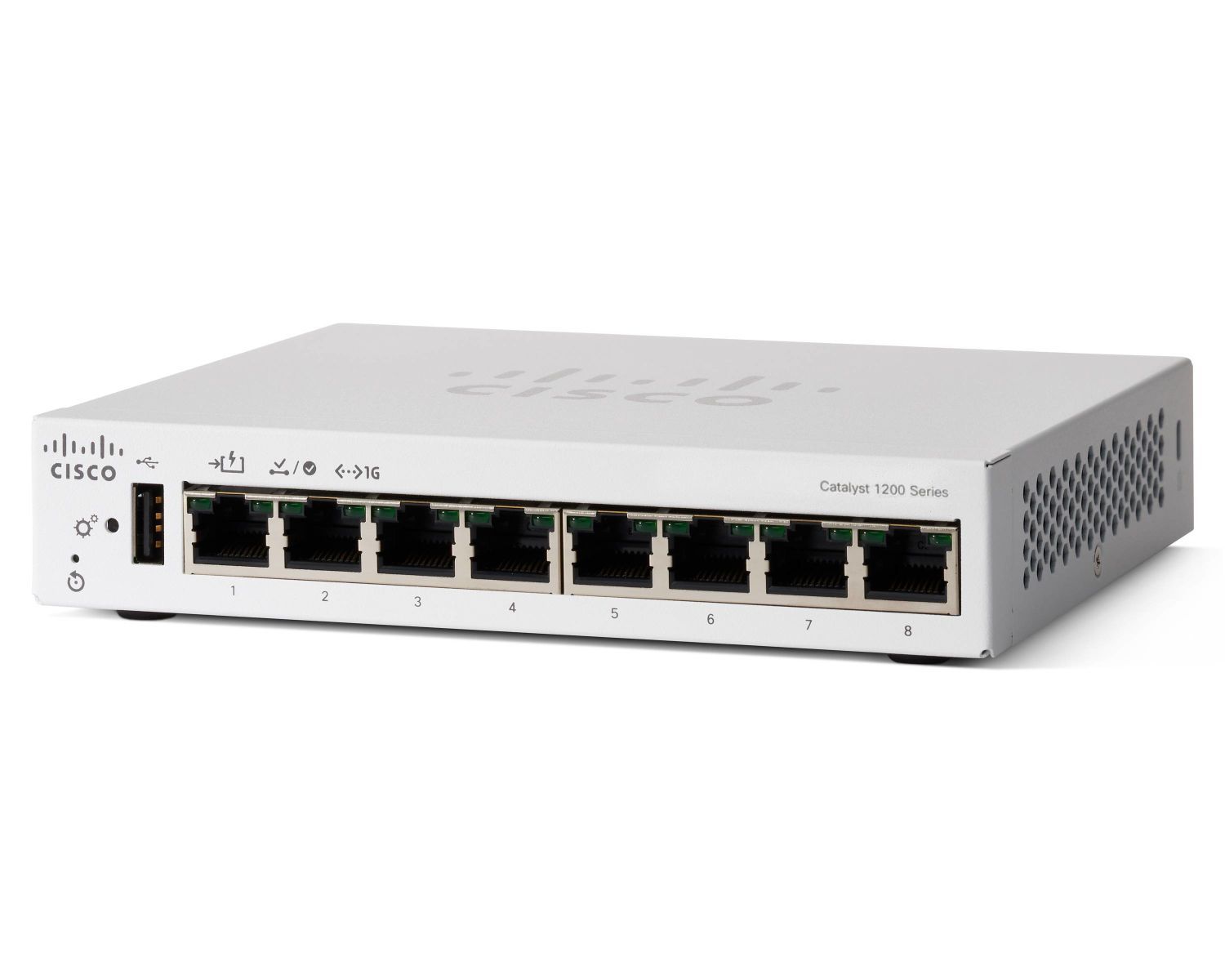 Cisco C1200-8T-D switch di rete Gestito L2/L3 Gigabit Ethernet (10/100/1000) Bianco [C1200-8T-D]