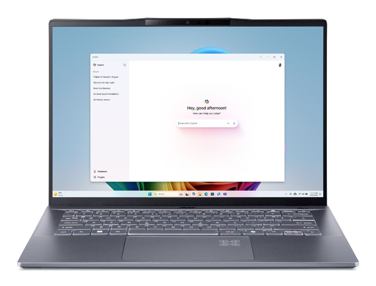 Acer Swift 14 AI SF14-11-X9TF Qualcomm Snapdragon 36,8 cm (14.5") WQXGA 16 GB 1 TB SSD Wi-Fi 7 (802.11be) Windows 11 Home Argento [NX.KZXET.002]