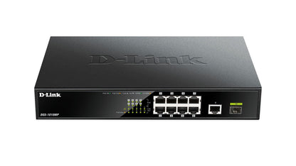 D-Link DGS-1010MP switch di rete Non gestito Gigabit Ethernet (10/100/1000) Supporto Power over Ethernet (PoE) 1U Nero [DGS-1010MP]