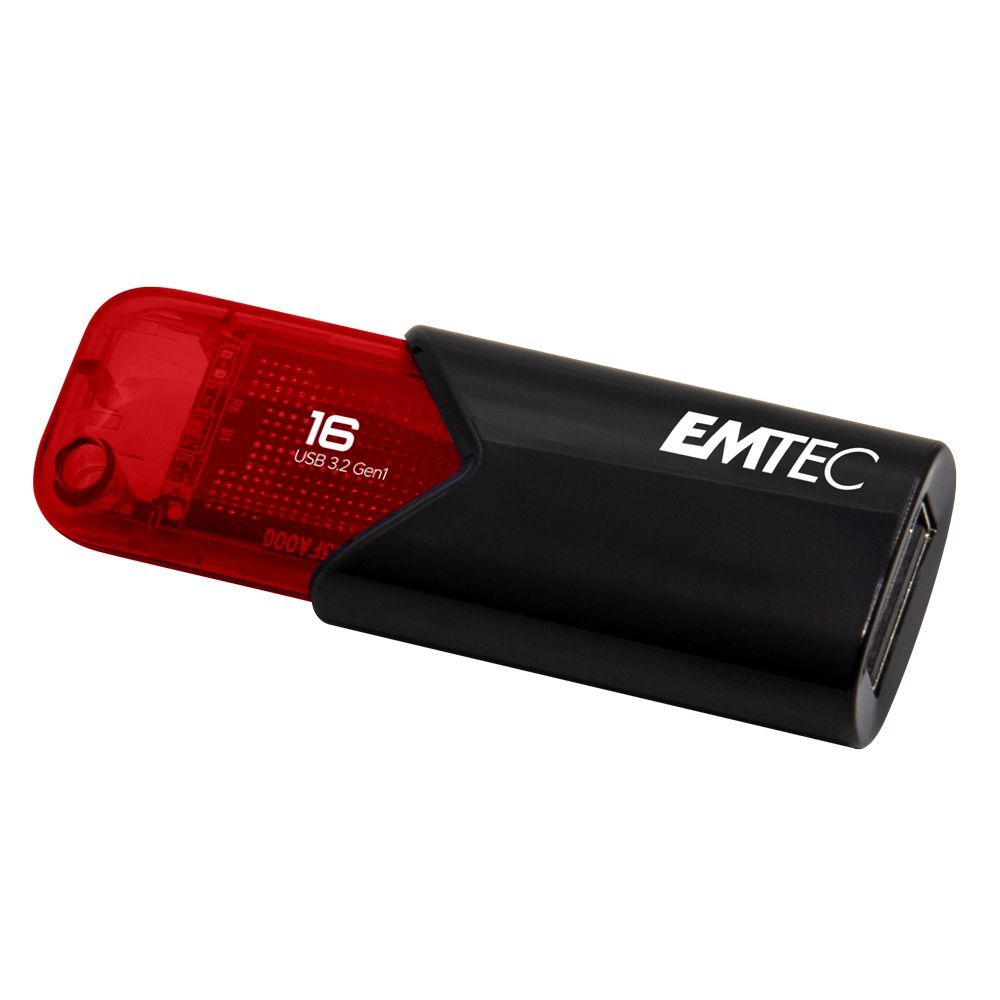 Emtec Click Easy unità flash USB 16 GB USB tipo A 3.2 Gen 2 (3.1 Gen 2) Nero, Rosso [ECMMD16GB113]