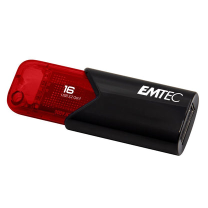 Emtec Click Easy unità flash USB 16 GB USB tipo A 3.2 Gen 2 (3.1 Gen 2) Nero, Rosso [ECMMD16GB113]