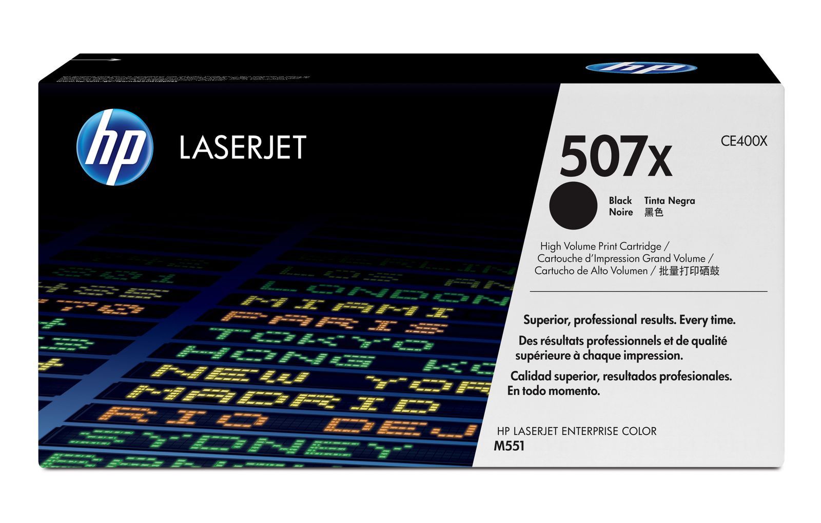 HP Cartuccia Toner originale nero ad alta capacità LaserJet 507X [CE400X]