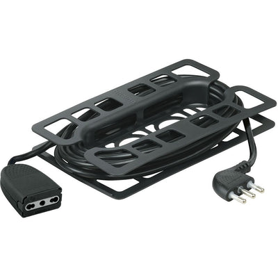 Prolunga dom. da 5m con Presa Maschio 16A e Presa Femm. Bipasso 10/16A -Nero- [BT-2528N]