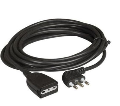 Prolunga dom. da 5m con Presa Maschio 16A e Presa Femm. Bipasso 10/16A -Nero- [BT-2528N]