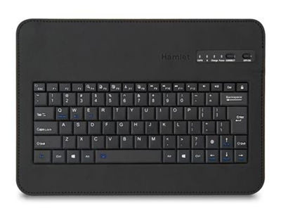 Hamlet Universal Cover 101 KBT2 custodia universale con tastiera bluetooth removibile per tablet da 19,1'' [XPADCV101KBT2]