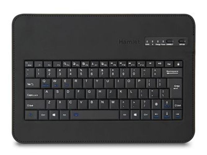 Hamlet Universal Cover 101 KBT2 custodia universale con tastiera bluetooth removibile per tablet da 19,1'' [XPADCV101KBT2]