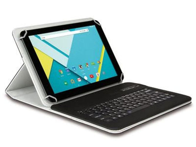Hamlet Universal Cover 101 KBT2 custodia universale con tastiera bluetooth removibile per tablet da 19,1'' [XPADCV101KBT2]