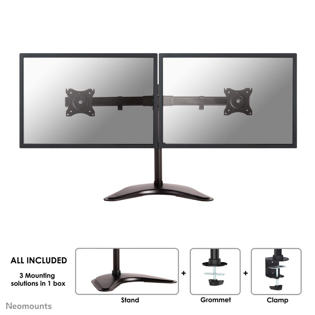 Neomounts NM-D335DBLACK Supporto per monitor 10-27" [NM-D335DBLACK]