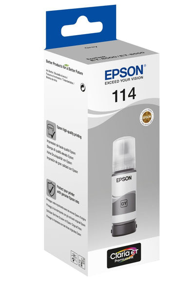 Epson 114 EcoTank Grey ink bottle [C13T07B540]