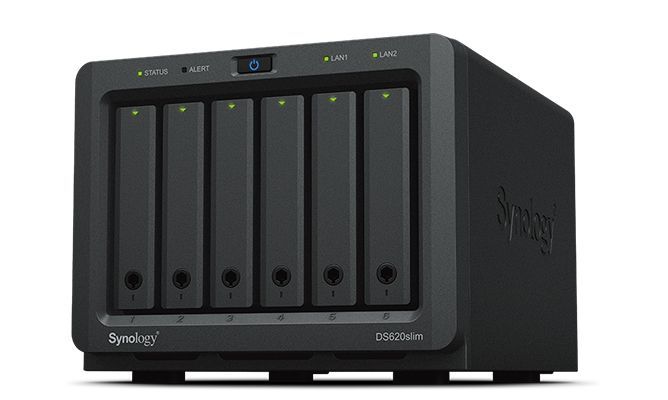 Synology DiskStation DS620SLIM server NAS e di archiviazione Desktop Collegamento ethernet LAN Nero J3355 [DS620SLIM]