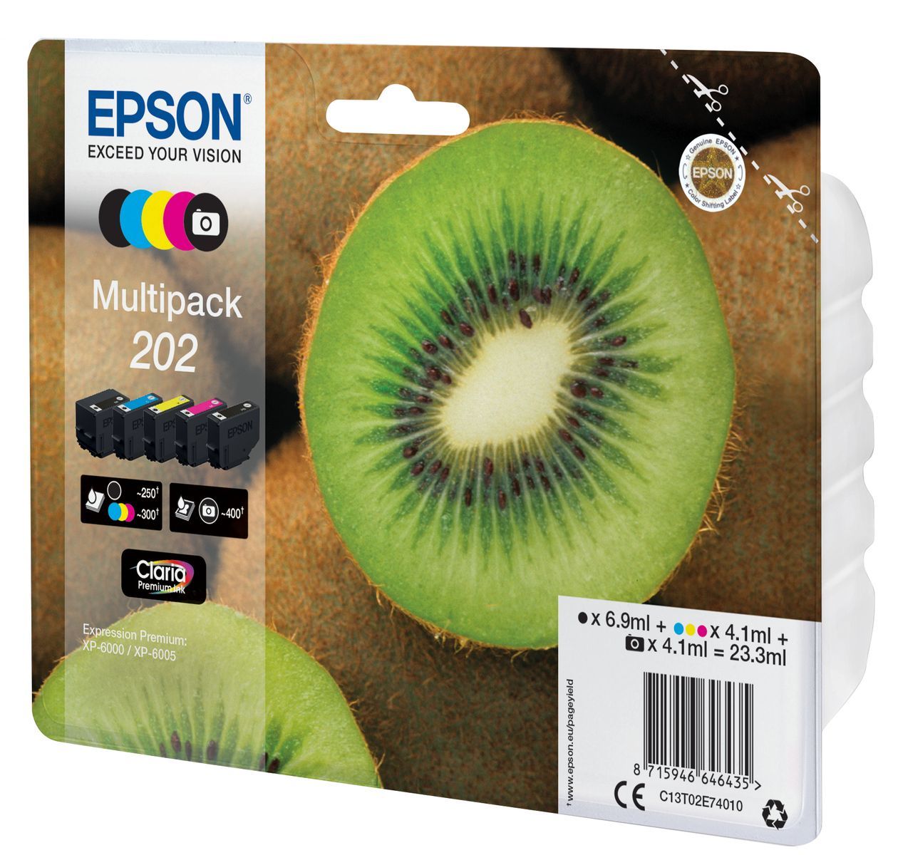 Epson Kiwi Multipack 5-colours 202 Claria Premium Ink [C13T02E74010]