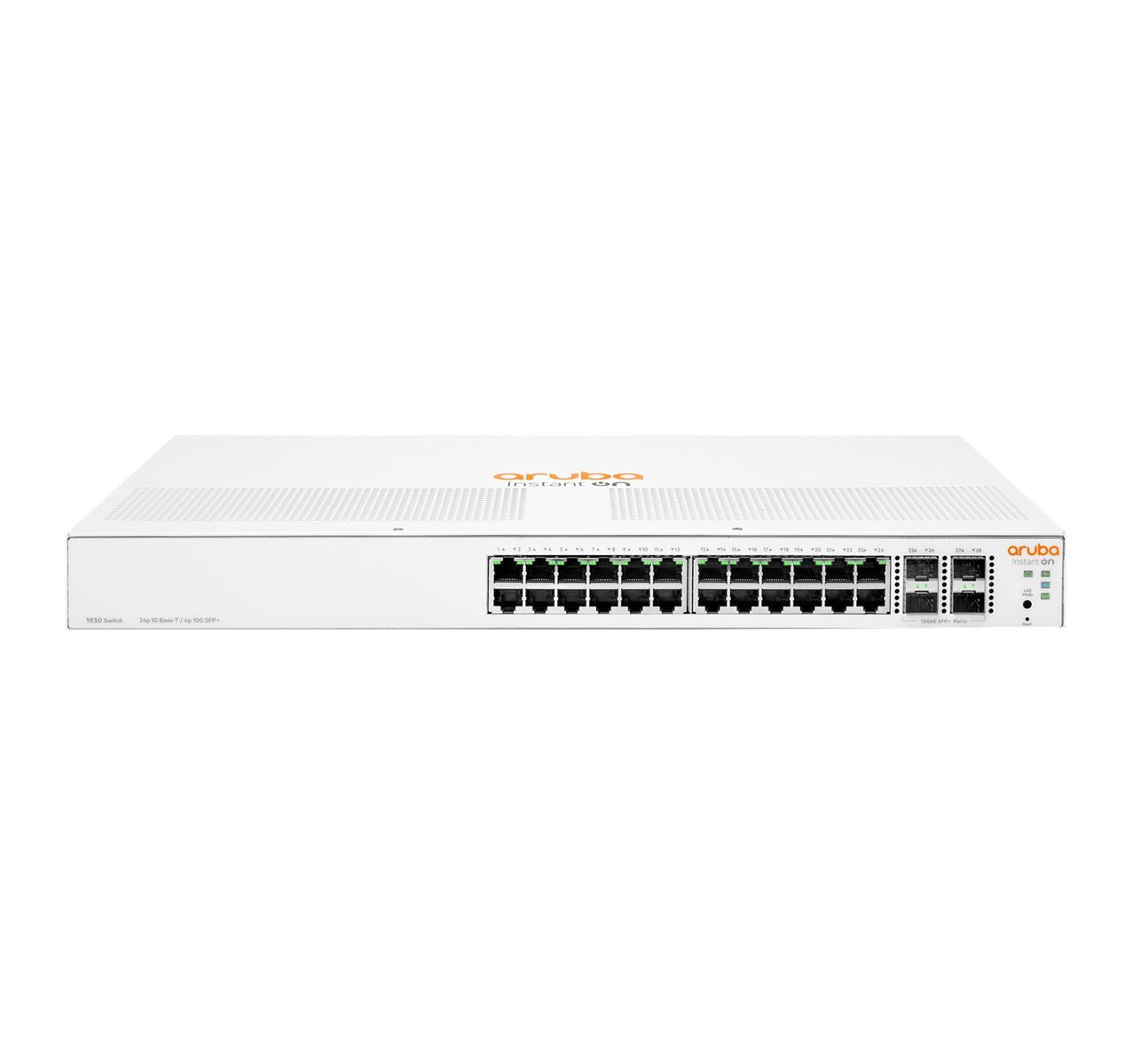 HPE Aruba Networking Aruba Instant On 1930 24G Class4 PoE 4SFP/SFP+ 195W Gestito L2+ Gigabit Ethernet (10/100/1000) Supporto Power over Ethernet (PoE) 1U Bianco [JL683B#ABB]