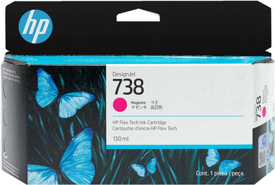 HP Cartuccia di inchiostro magenta DesignJet 738 da 130 ml [498N6A]
