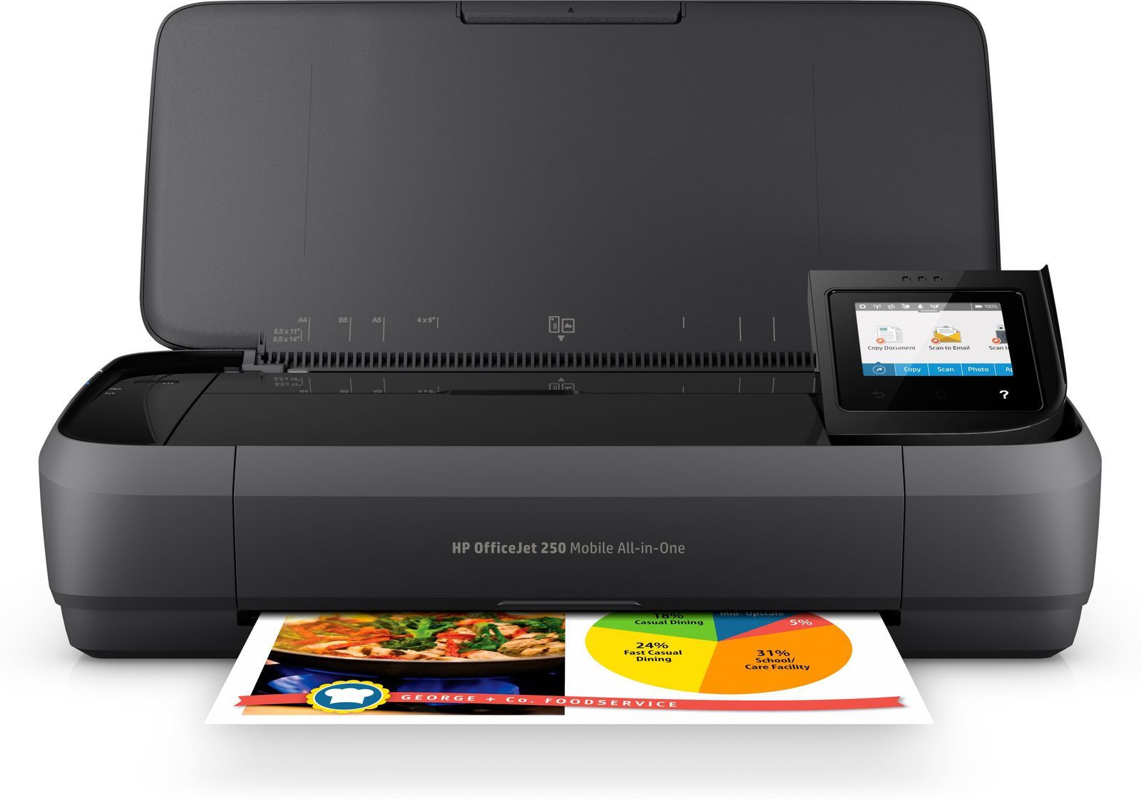 OJ 250 MOBILE MFP 9/6PPM WIFI USB ADF 10F [CZ992A#BHC]