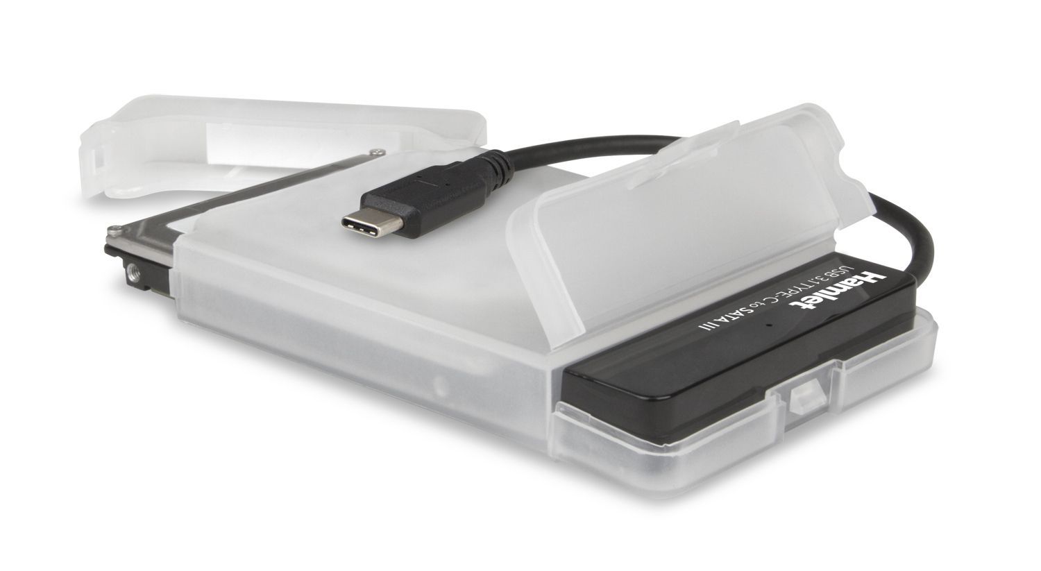 Hamlet Adattatore USB 3.1 Type-C to SATA III per collegare hard disk o unità SSD con Serial ATA [XADTC-SATA]