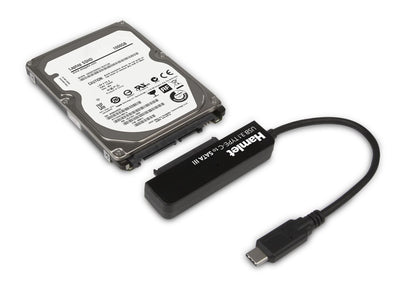 Hamlet Adattatore USB 3.1 Type-C to SATA III per collegare hard disk o unità SSD con Serial ATA [XADTC-SATA]