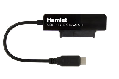 Hamlet Adattatore USB 3.1 Type-C to SATA III per collegare hard disk o unità SSD con Serial ATA [XADTC-SATA]
