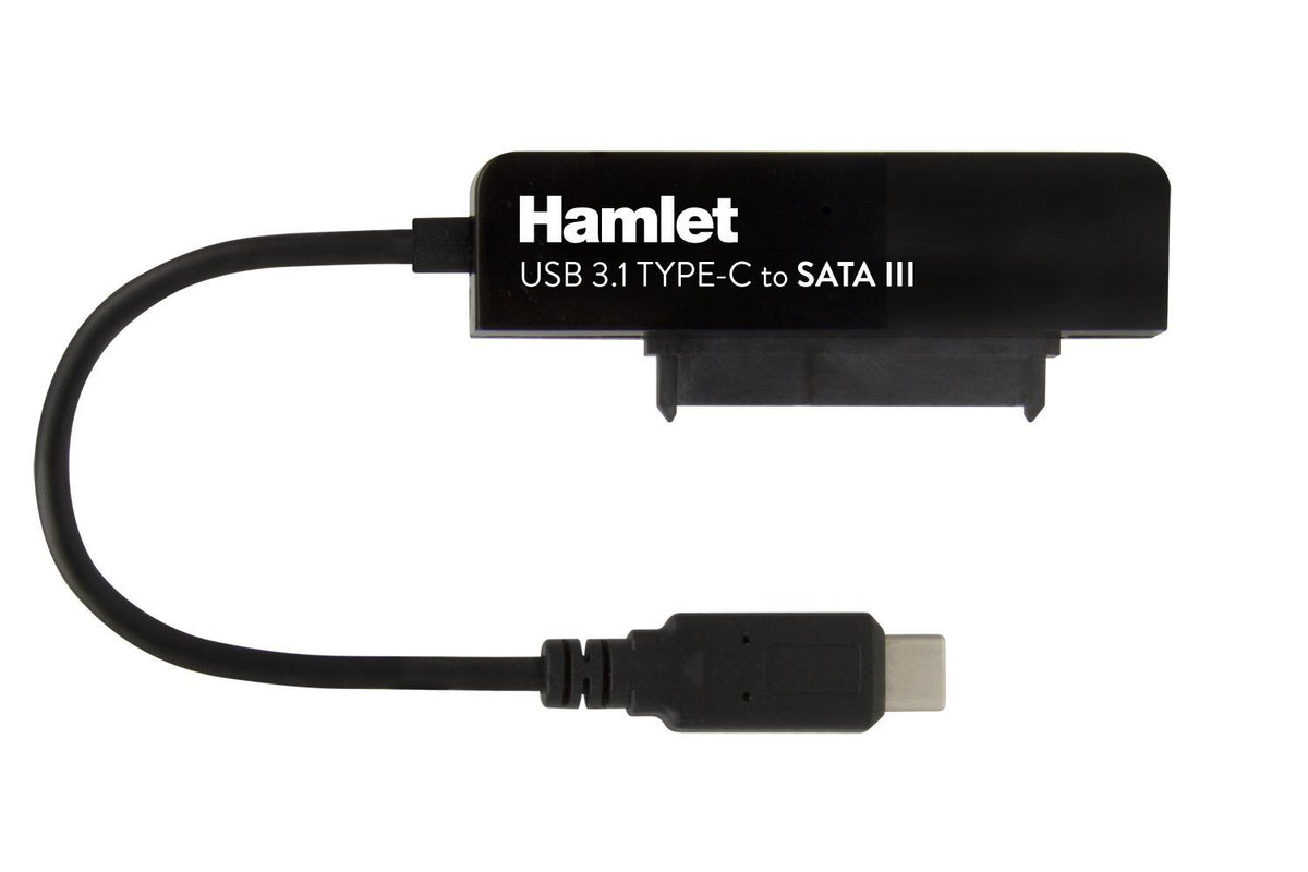 Hamlet Adattatore USB 3.1 Type-C to SATA III per collegare hard disk o unità SSD con Serial ATA [XADTC-SATA]