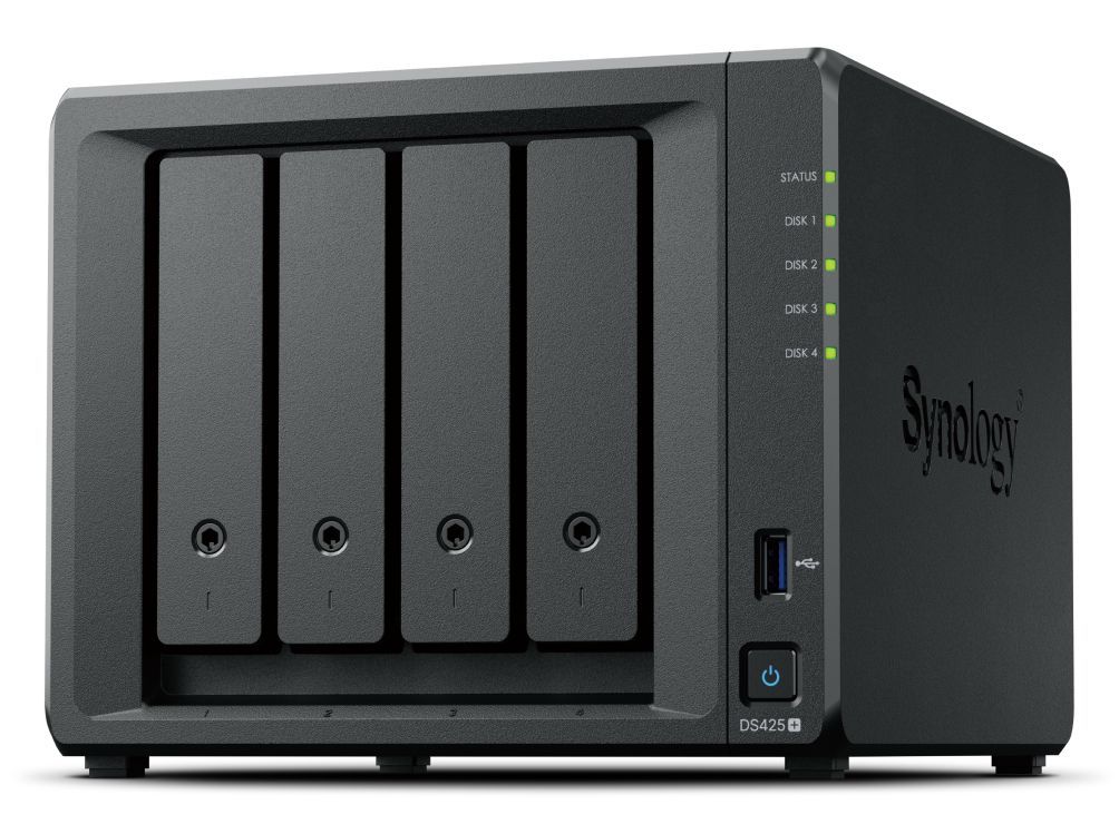 Synology DiskStation DS425+ server NAS e di archiviazione Intel Celeron J4125 2 GB DDR4 0 TB Nero [DS425+]