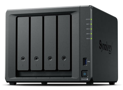 Synology DiskStation DS425+ server NAS e di archiviazione Intel Celeron J4125 2 GB DDR4 0 TB Nero [DS425+]