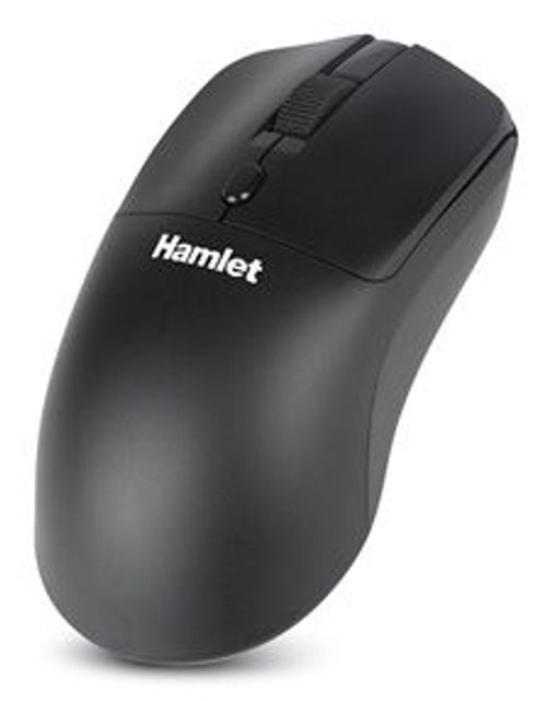 Hamlet XMICEBTW-RB mouse Casa Ambidestro RF senza fili + Bluetooth Ottico 1600 DPI [XMICEBTW-RB]