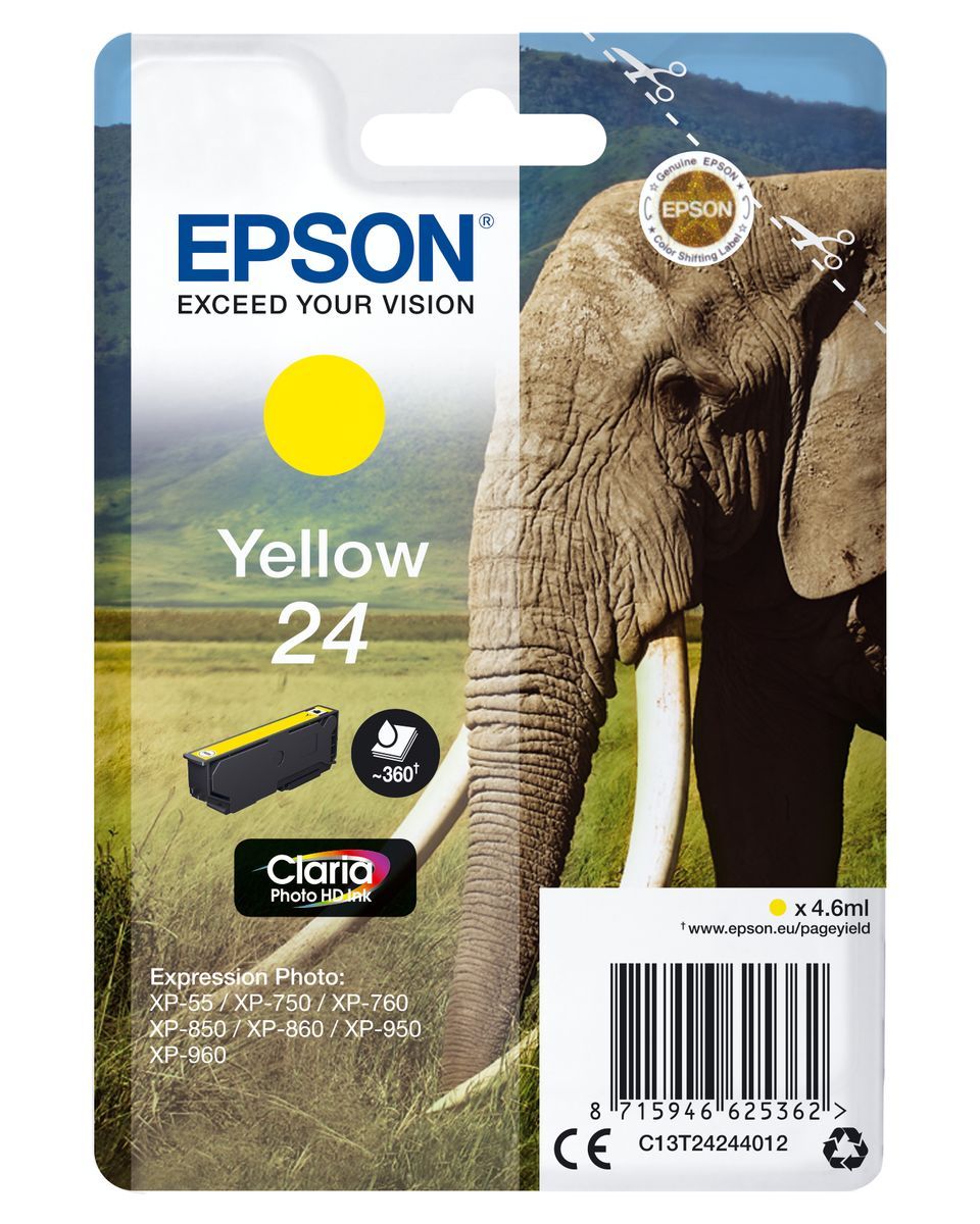 Epson Elephant Cartuccia Giallo [C13T24244012]