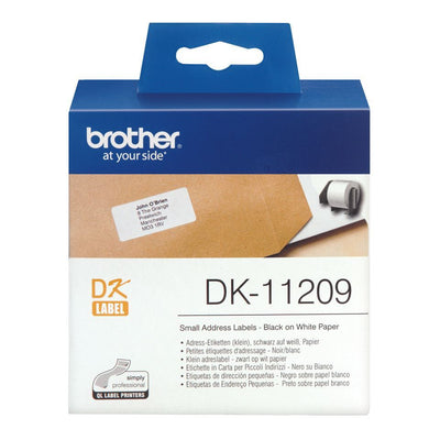 Brother DK-11209 nastro per etichettatrice Nero su bianco [DK11209]