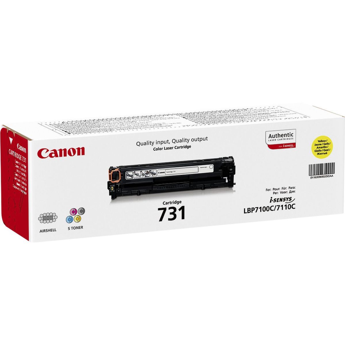 Canon 731 cartuccia toner 1 pz Originale Giallo [6269B002]