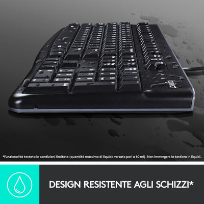 Logitech K120 Tastiera con Cavo [920-002492]