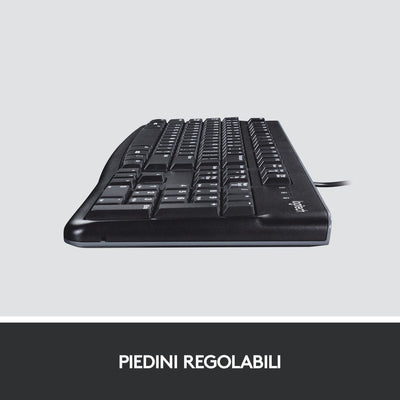 Logitech K120 Tastiera con Cavo [920-002492]