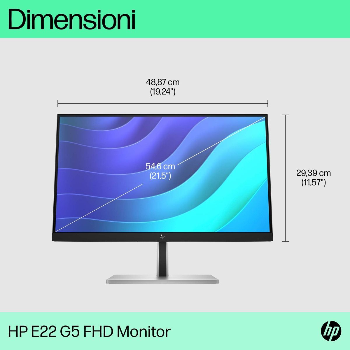 HP E-Series Monitor E22 G5 FHD [6N4E8AA#ABB]